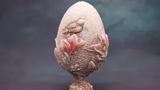Jajko z ptaszkiem,  Wielkanoc , handmade @artbasia8253