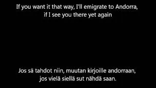 Jippu & Samuli Edelmann - Jos sä tahdot niin [English & Finnish lyrics]