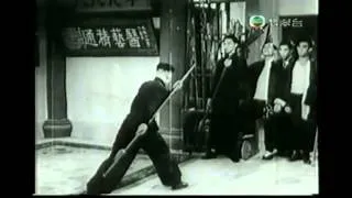 Hung Ga "Ng Long's Eight Diagram Long Pole" (Ng Long Baat Gwa Gwan), performed by Wu Waan Fei (1949)