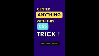 How to center a div in css | easy pro trick | css grid | 2022
