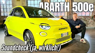 Abarth 500e: Krawall-Sound am Elektroauto. Und sonst so? Review | Check | Sitzprobe | 2023