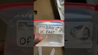 Smelling A Bag Of Fart