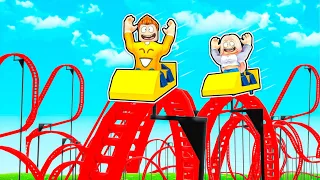 ZBUDOWAŁAM WŁASNY PARK ROZRYWKI z SmileSlow w ROBLOX! 🎢 (Theme Park Tycoon)