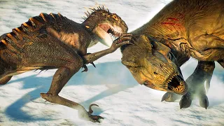 Scorpios Rex MAX Kill Animations vs ALL Carnivore Dinosaurs | Jurassic World Evolution 2