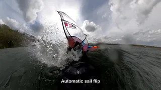 Cinematic GoPro Max 360 windsurfing with crash
