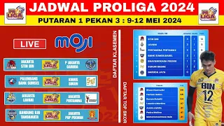 Jadwal Proliga 2024 Hari ini Pekan 3 | Klasemen Proliga & Top Skor Proliga 2024 Terbaru Hari Ini