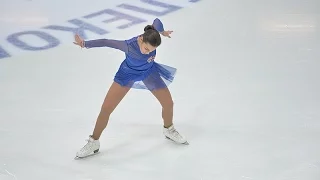 Аделина Сотникова. Чемпионат России по фигурному катанию на коньках 2016.