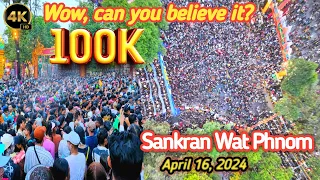 Wow, can you believe it? 100K of people came together to celebrate the traditional Khmer New Year .