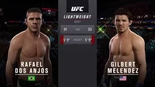 EA Sports UFC 2 Ranked - Gilbert Melendez vs Rafael Dos Anjos (GP63)