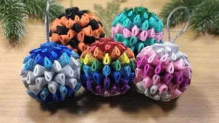 Новогодние игрушки из фоамирана, ёлочные шары своими руками 🎄 DIY christmas ornaments