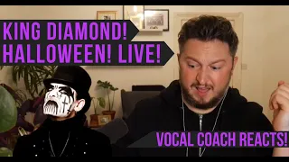 Vocal Coach Reacts! King Diamond! Halloween! Live!