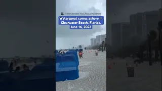 The Clearwater Beach waterspout left two people with minor injuries | #shorts #newvideo #trending
