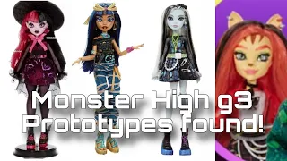 MONSTER HIGH NEWS! NEW G3 Prototype dolls found! Draculaura, Toralei and more!