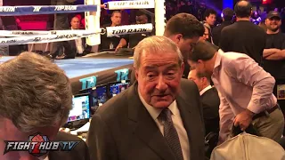 BOB ARUM REACTS TO LOMACHENKO RIGONDEAUX "LOMACHENKO IS THE MOST UNBEATABLE FIGHTER I'VE EVER HAD!"