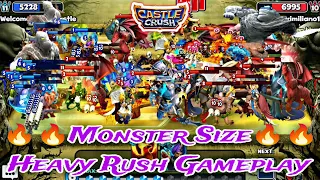 Castle Crush 🔥 Storm Mode HEAVY RUSH With Heavy MONSTERS 🔥 Castle Crush Gameplay