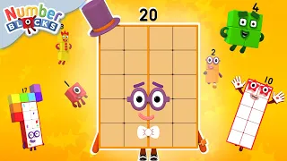 Let's count to 20! | Maths Learn to Count Skills | @Numberblocks