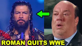Roman Reigns Quits WWE After SmackDown as Paul Heyman is Shocked while Jey Uso Also Quits - WWE News