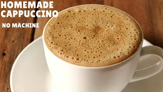 How to Make Cappuccino at Home Without Machine | Only 3 Ingredients (Hindi)