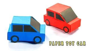 How To Make Easy Paper Toy CAR For Kids / Nursery Craft Ideas / Paper Craft Easy / KIDS crafts