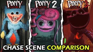 Huggy Wuggy VS Mommy Long Legs VS CatNap Chase Scene + Comparison