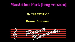 Donna Summer    MacArthur Park [long version]   karaoke