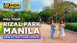 The New RIZAL PARK MANILA | See the LATEST Developments at Manila's Iconic Park!【4K HDR】