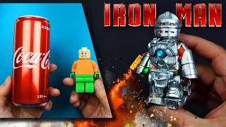 Как сделать Железного Человека (IRONMAN MARK1) из Лего и Банки Кока-колы