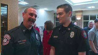 Burnsville Firefighter Gets Surprise At Retirement Ceremony