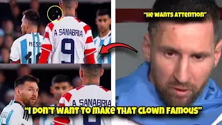 🚨Messi Verbally DESTROYS Paraguay Player who spat on him