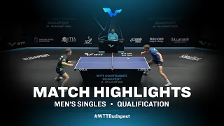 Joe Seyfried vs Vladimir Sidorenko | WTT Contender Budapest 2021 (Qual)