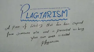 What is PLAGIARISM? Definition of PLAGIARISM in urdu  PLAGIARISM Definition PLAGIARISM hindi