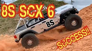 SCX6 on 8S Round 2!!! 1260KV WOOHOO!!!!