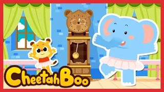 🐭🐱Hickory Dickory Dock🐶🐘 | mother goose | Nursery Rhymes | Kids song | Kids animation | #Cheetahboo