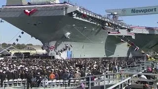 USS Gerald R. Ford christening opening ceremony