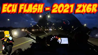 Two Wheel DynoWorks ECU Flash POV Test Ride on 2021 ZX6R