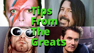 How To Write Songs - Tips from David Bowie, Dave Grohl, Kurt Cobain, and John Mayer