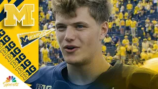 J.J. McCarthy emphasizes preparation in Michigan's Week 1 win vs. ECU | NBC Sports