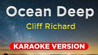 OCEAN DEEP - Cliff Richard (KARAOKE VERSION with lyrics)  || Music Asher