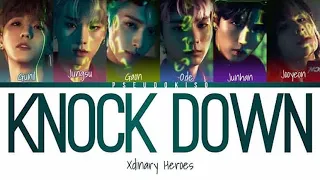 Xdinary Heroes (엑스디너리 히어로즈) ‘KNOCK DOWN’ Lyrics (Color Coded Lyrics) [Han/Rom/Eng]