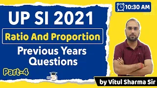 Uttar Pradesh SI 2021 Exam - Maths Previous Years Questions by Vitul Sharma for UP SI 2021 Exam