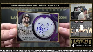 2022 Topps Transcendent Collection Baseball Case Break #5   RANDOM HIT STYLE