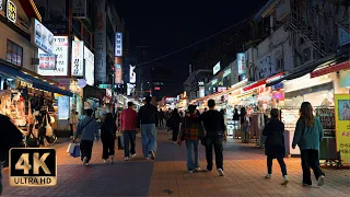 Korea - Hongdae, one of Korea's top 100 tourist destinations, is a street worth walking on! (4K)