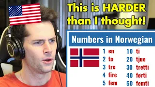 American Reacts to Norwegian Numbers and Counting