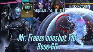 my new Mr. Freeze team oneshots T10 Boss Gorilla Grodd!! 375M damage w/ ROKBA!Injustice 2 Mobile