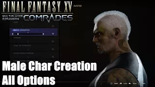 Final Fantasy XV Comrades DLC - Full Male Character Creation Detailed PS4