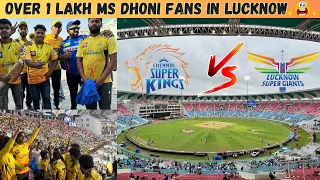 Over 1 Lakh Ms Dhoni Fans In Lucknow | IPL VLOG 2024 | CSK VS LUCKNOW SUPER GIANTS VLOG | MS DHONI