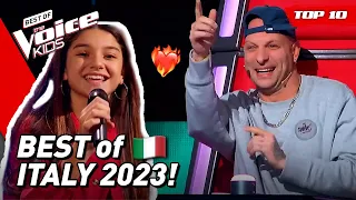 BEST BLIND AUDITIONS of The Voice Kids ITALY 2023! ❤️ | Top 10