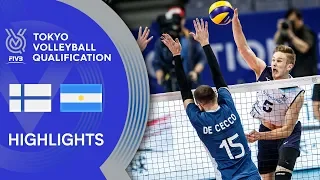 FINLAND vs. ARGENTINA - Highlights Men | Volleyball Olympic Qualification 2019