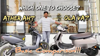 Ola S1 Pro vs Ather 450 X - Basic Comparison - ஏந்த E-ஸ்கூட்டர் வாங்கலாம்? #ev #ola #ather #trending