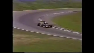 1986 F1 Austrian GP - Alessandro Nannini left rear suspension broke and driver went off